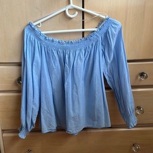 Forever 21 off the shoulder stripe top